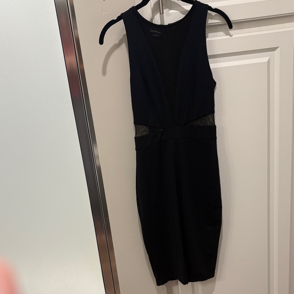 bebe Black Backless Dress